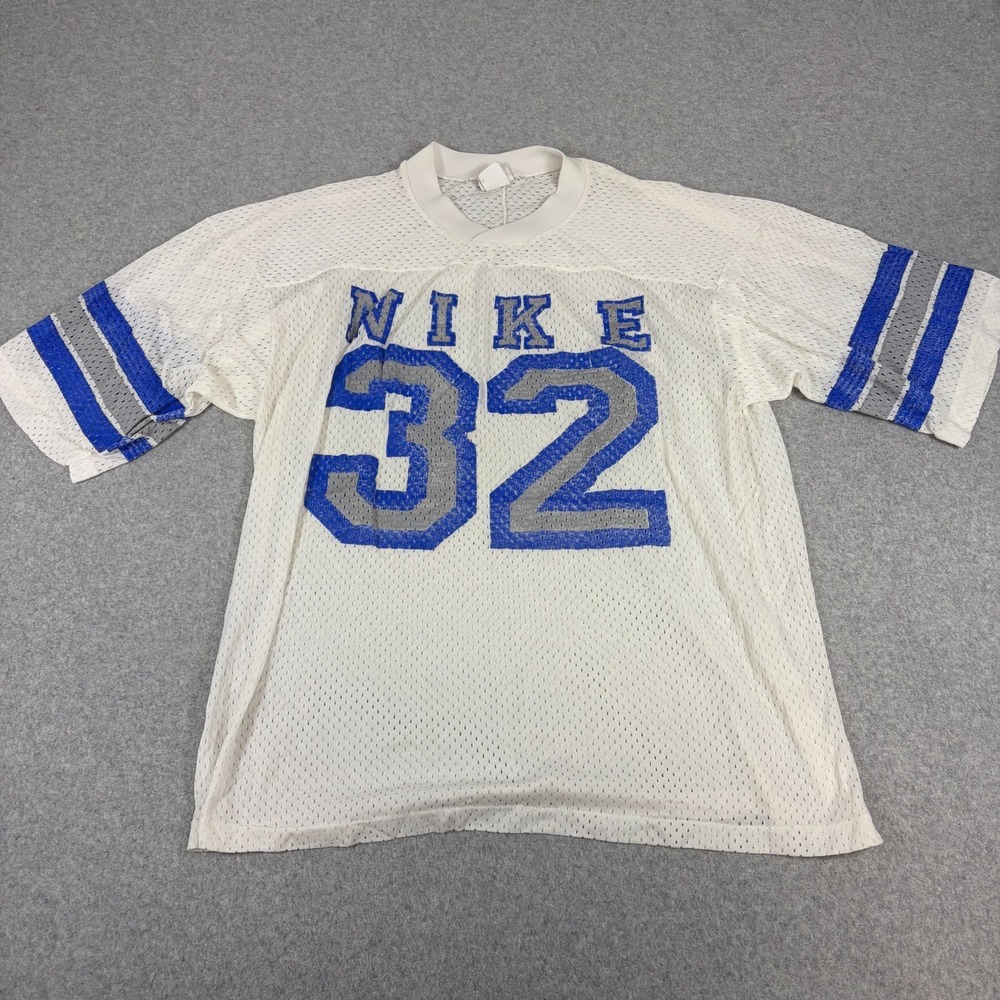 Vintage Nike Jersey Mens Large White Mesh Outdoors Y2K Sports